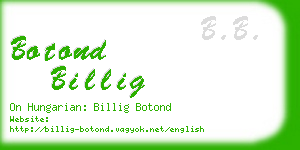 botond billig business card